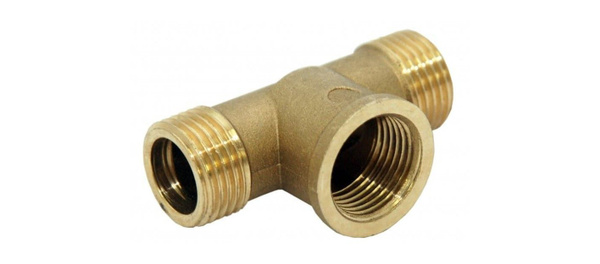 картинка 67-0-299 Тройник латунный, внутренняя резьба, 3/4", (шт.)																																					 от базы строительно-отделочных материалов