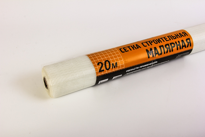 картинка Сетка строительная 1000ммх20м малярная.ПВХ ячейка 2х2 от базы строительно-отделочных материалов