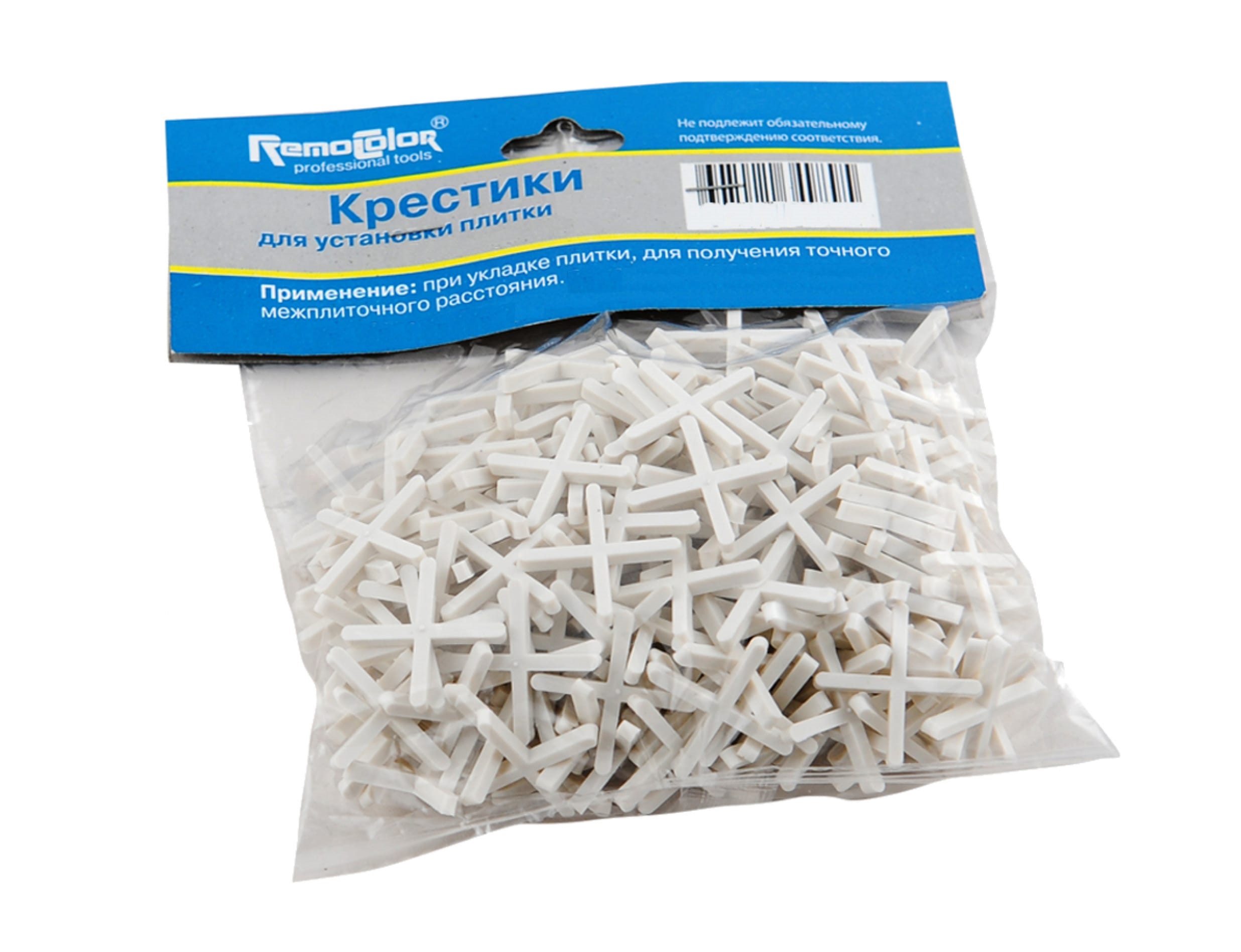 картинка крестики пластиковые для плитки 1.0мм (Remocolor) 47-0-010 от базы строительно-отделочных материалов