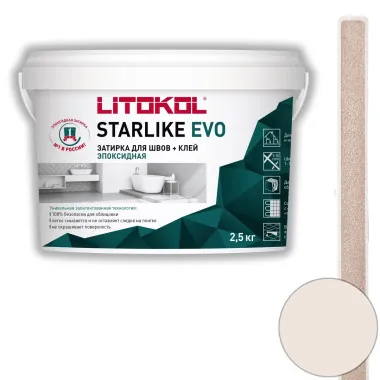 картинка Затирка эпоксидная Litokol Starlike Evo S.500 rosa cipria 2.5 кг от базы строительно-отделочных материалов
