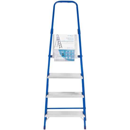 картинка Стремянка стальная 4 ступеней (Hardax) 63-0-104 от базы строительно-отделочных материалов