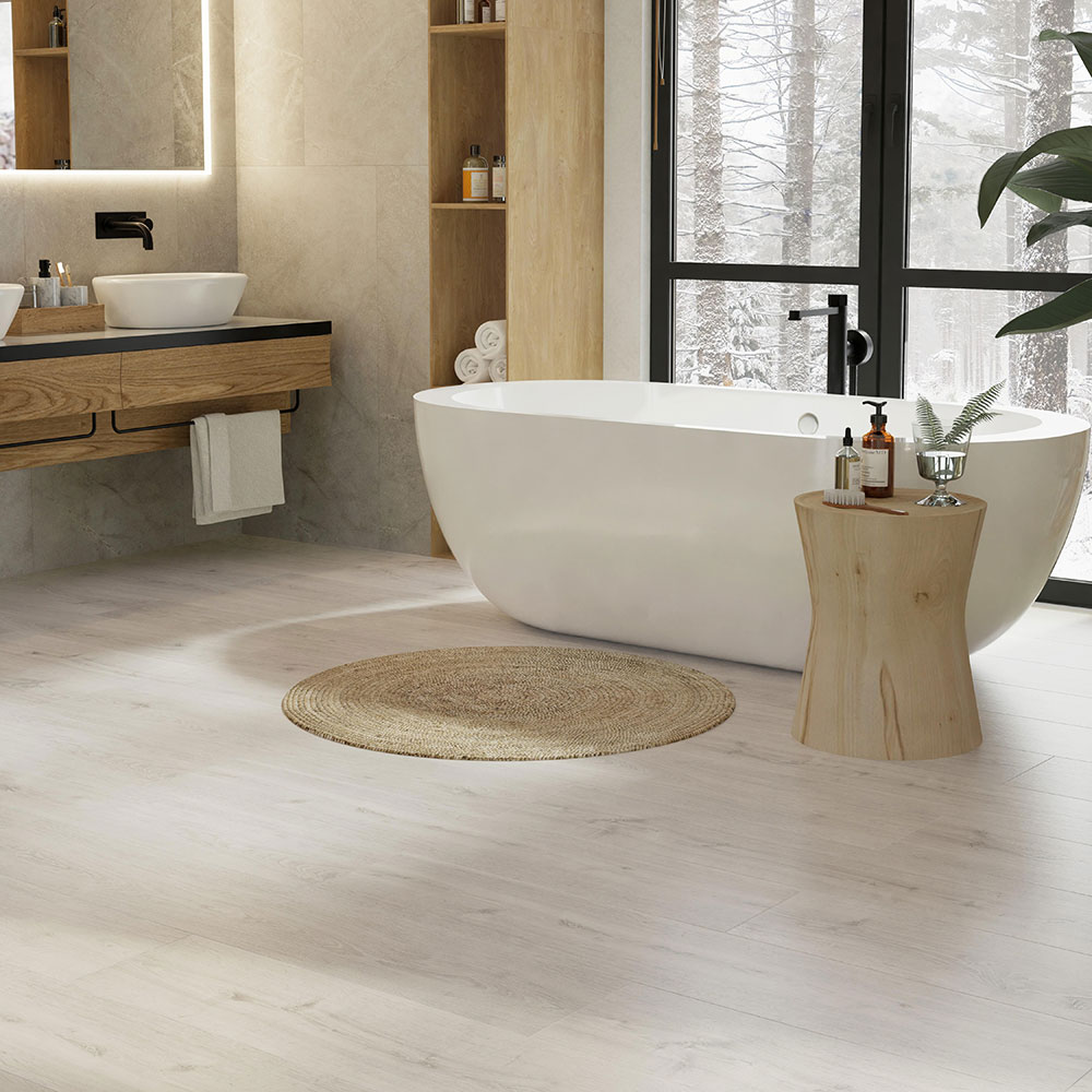 картинка EPL123 Дуб Уолтем белый 833 Large с фаской Aqua+ (1292х246х8мм упак. 2,5427м2) от базы строительно-отделочных материалов